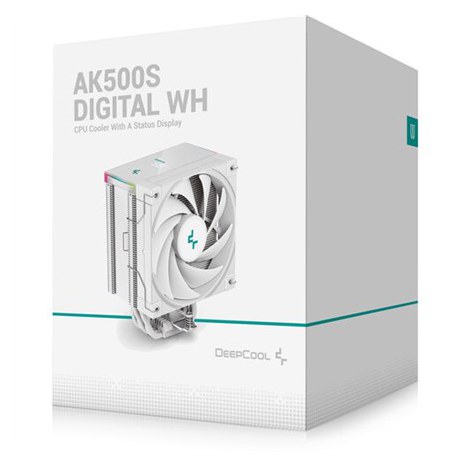 Deepcool | Cyfrowy Chłodzenie CPU Biały | AK500S - 10